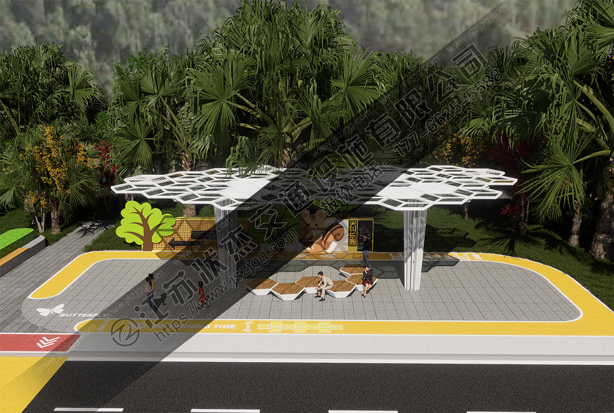 現(xiàn)代異形景觀廊架公園異形鋼結構廊架
