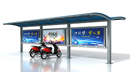 阿壩雙面摩托車(chē)停車(chē)棚