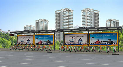 六安陽(yáng)光板頂棚公共自行車(chē)棚價(jià)格表