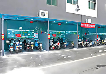 韶關(guān)小區(qū)電動(dòng)車(chē)充電車(chē)棚圖片