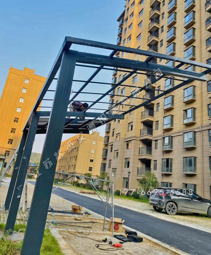 恩施小區(qū)非機(jī)動(dòng)車停車棚案例